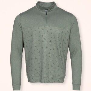 Jack + Sage Men’s Green Quarter-Zip Pullover